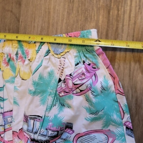 Vintage Jerry Leigh California Floral Tropical Print Casual Shorts Size S 90s - Picture 9 of 12